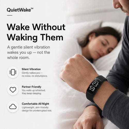 Noryelo QuietWake™ Silent Vibration Alarm Wristband