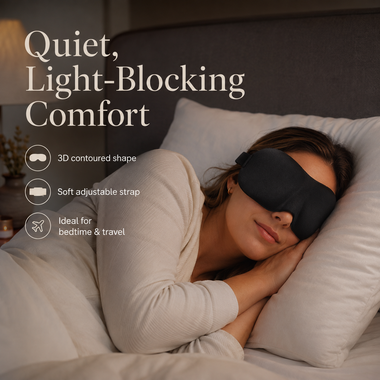 Noryelo CloudSleep™ 3D Light-Blocking Sleep Mask